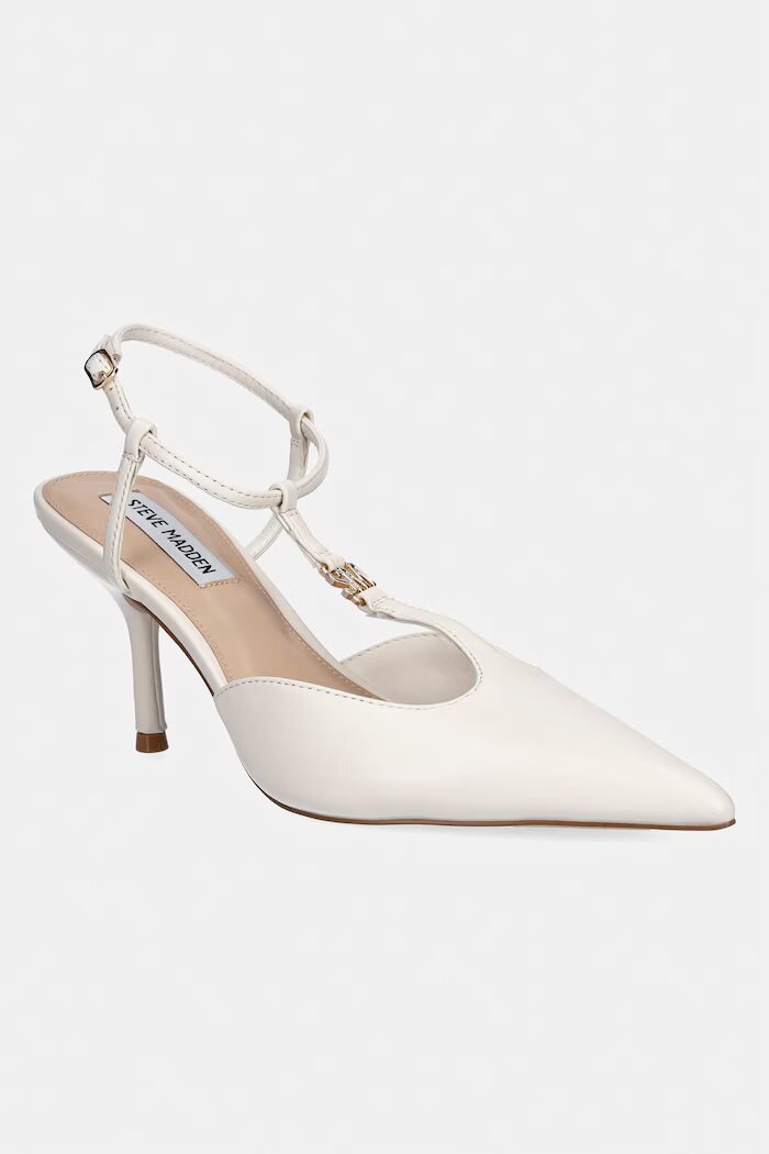 Steve Madden Кожени обувки с тънък ток Sanders в бежово 11005288