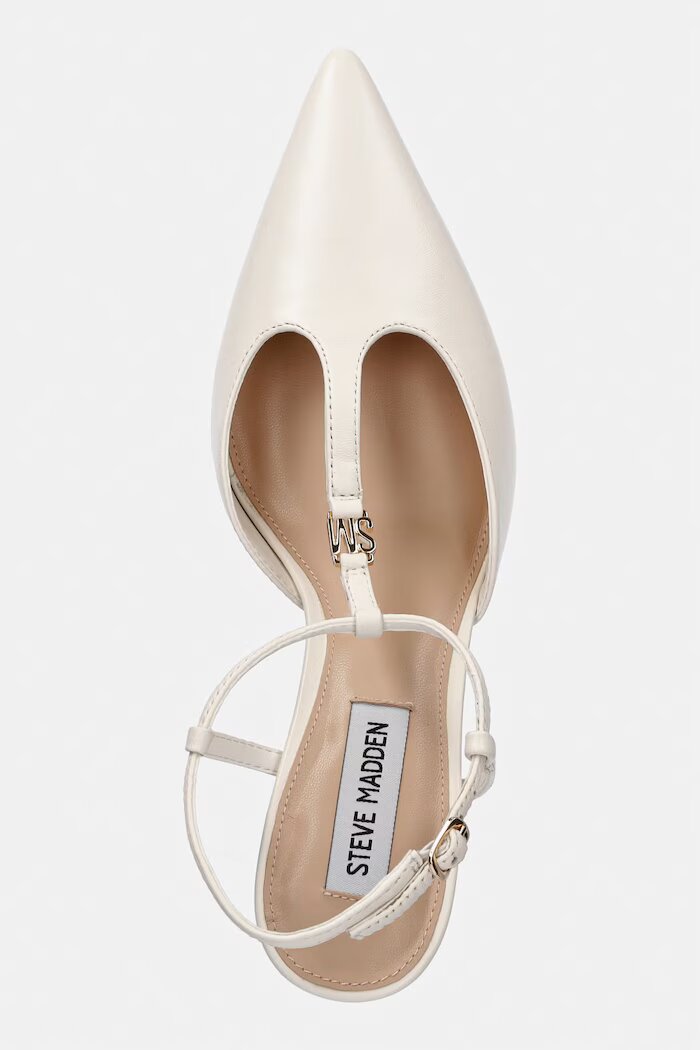 Steve Madden Кожени обувки с тънък ток Sanders в бежово 11005288