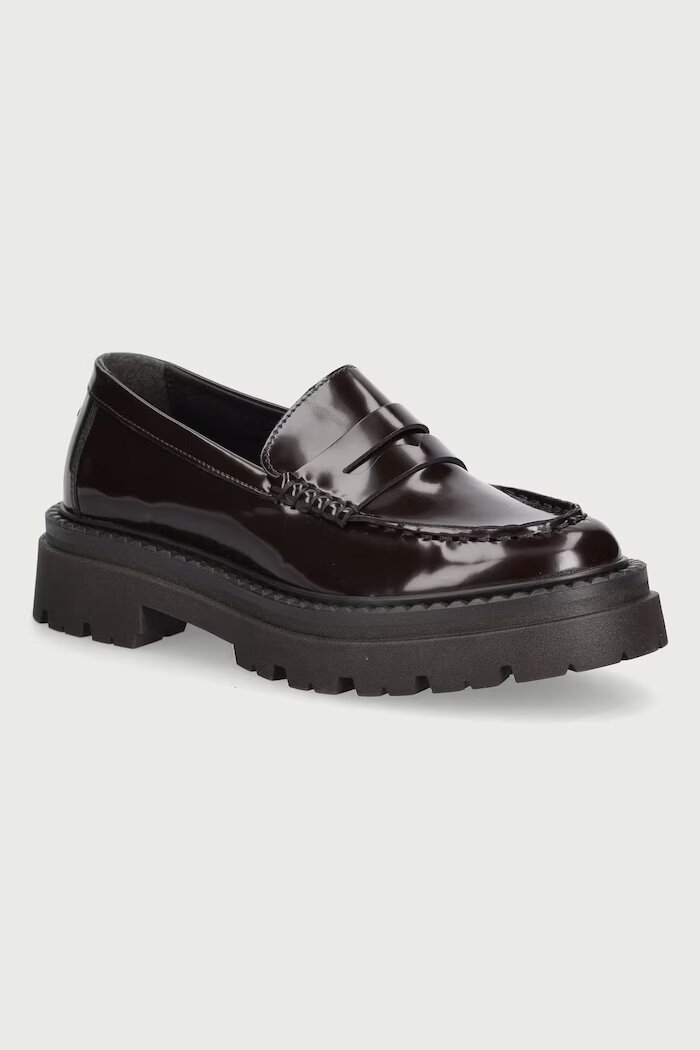 Steve Madden мокасини дамски Katja кафяви с платформа 11005690