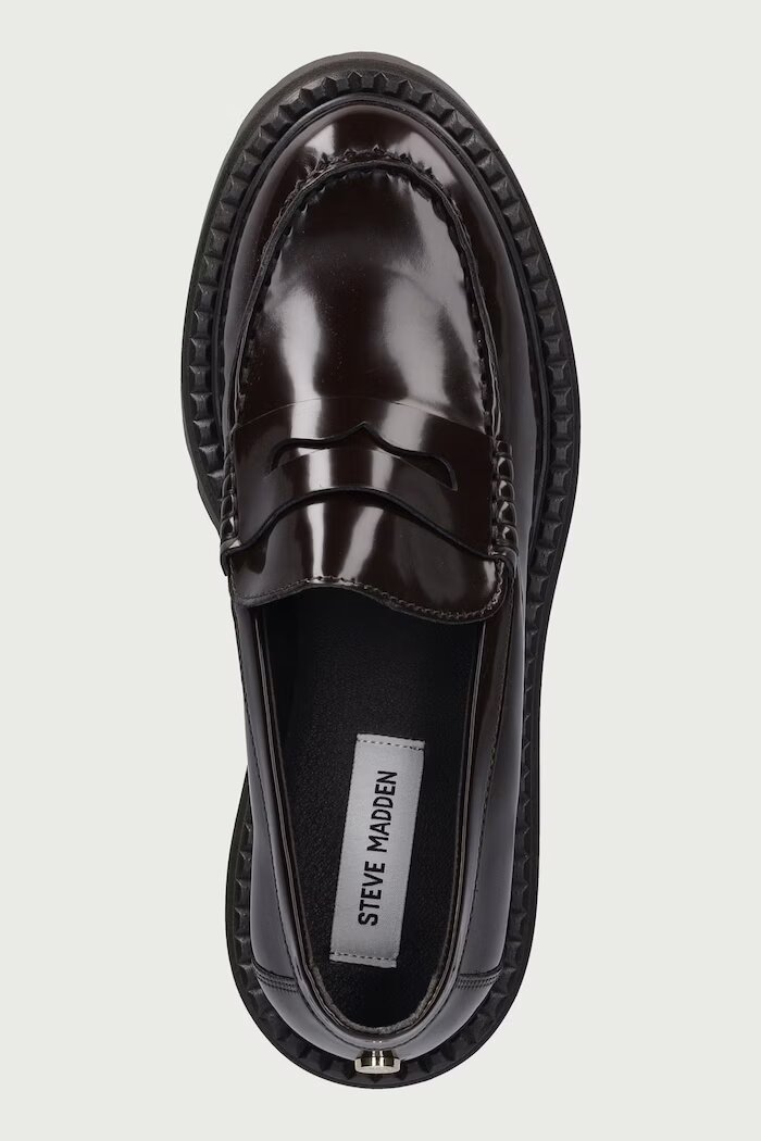 Steve Madden мокасини дамски Katja кафяви с платформа 11005690