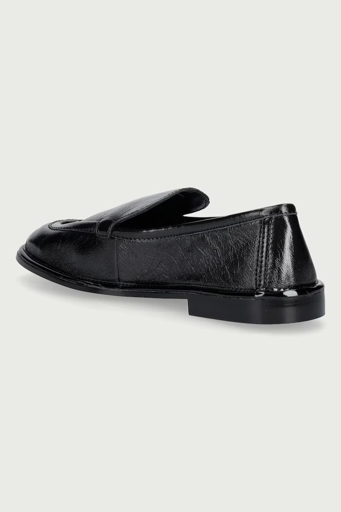 Steve Madden мокасини дамски от кожа Chapters черни 11005783