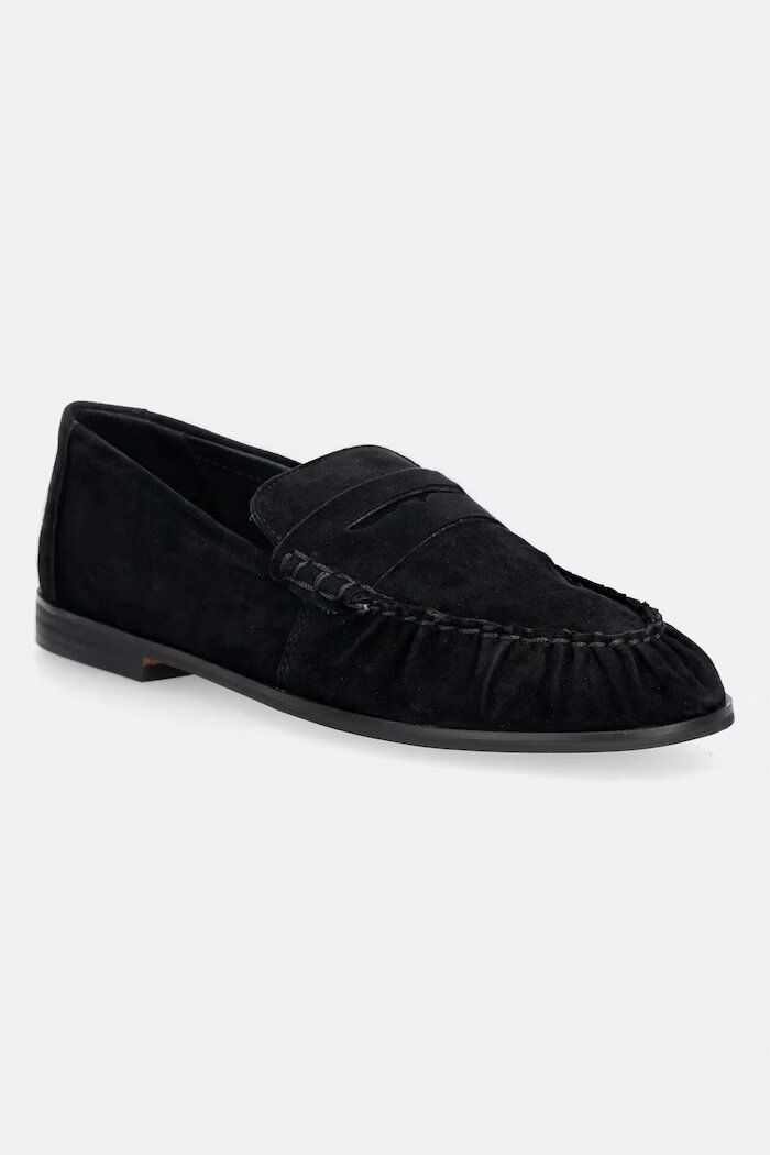 Steve Madden мокасини дамски от велур Muse черни 11005231