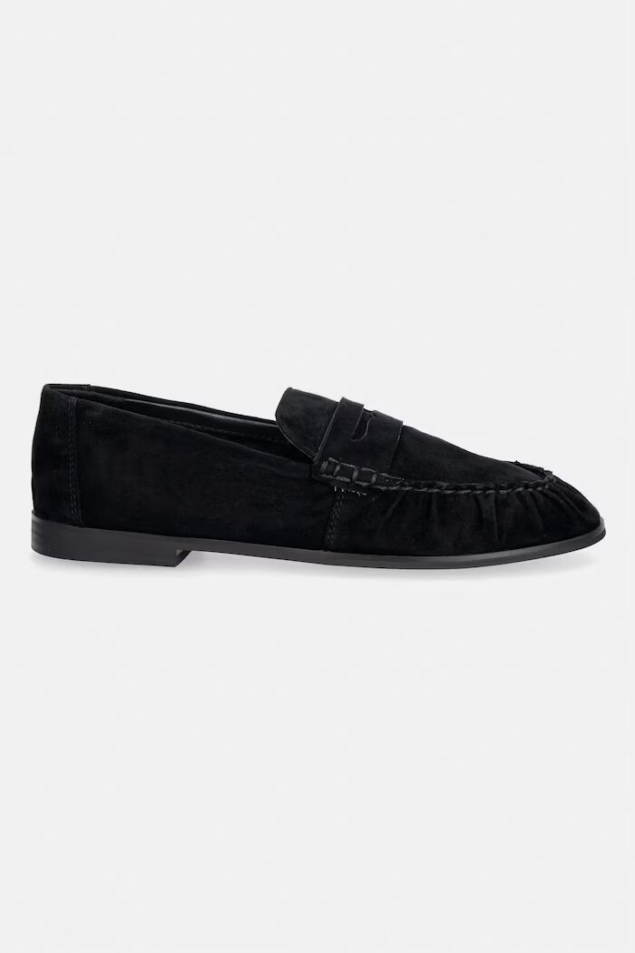 Steve Madden мокасини дамски от велур Muse черни 11005231