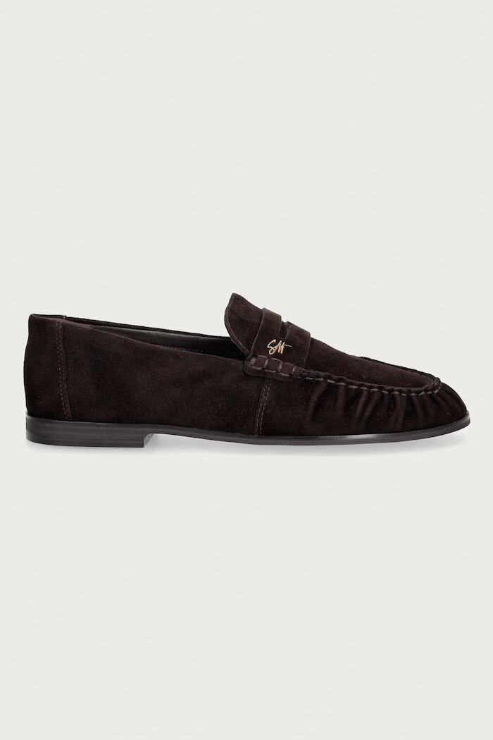 Steve Madden мокасини дамски от велур Muse-SM кафяви 11005695