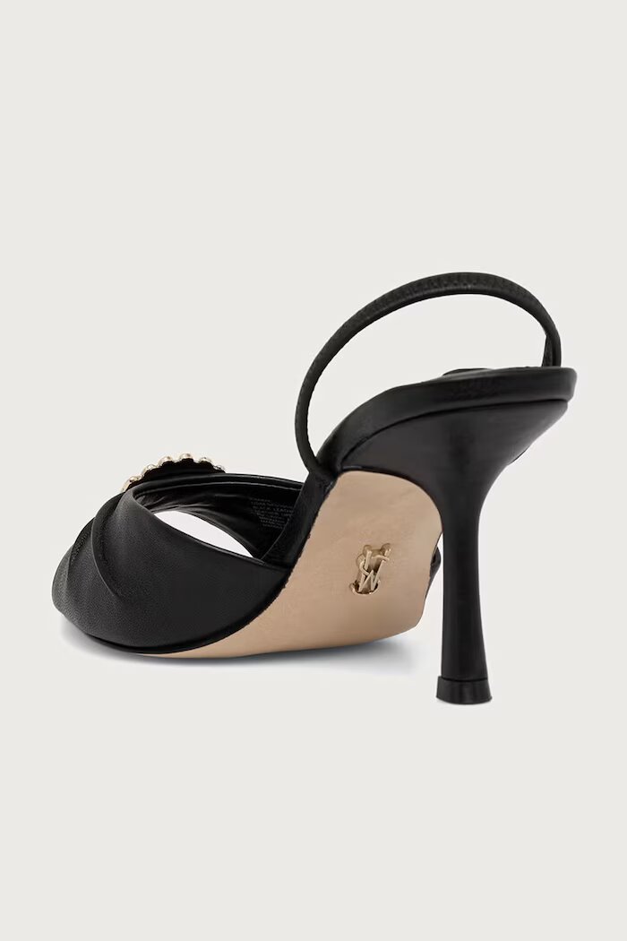 Steve Madden обувки с ток от кожа Kandy черни 11005707