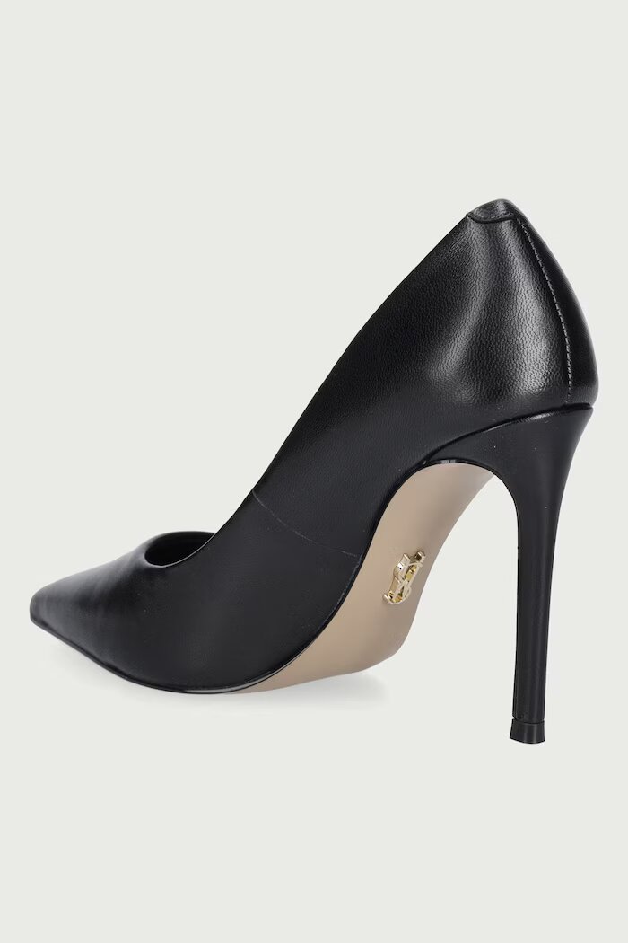 Steve Madden обувки с ток от кожа Thrive черни 11003887