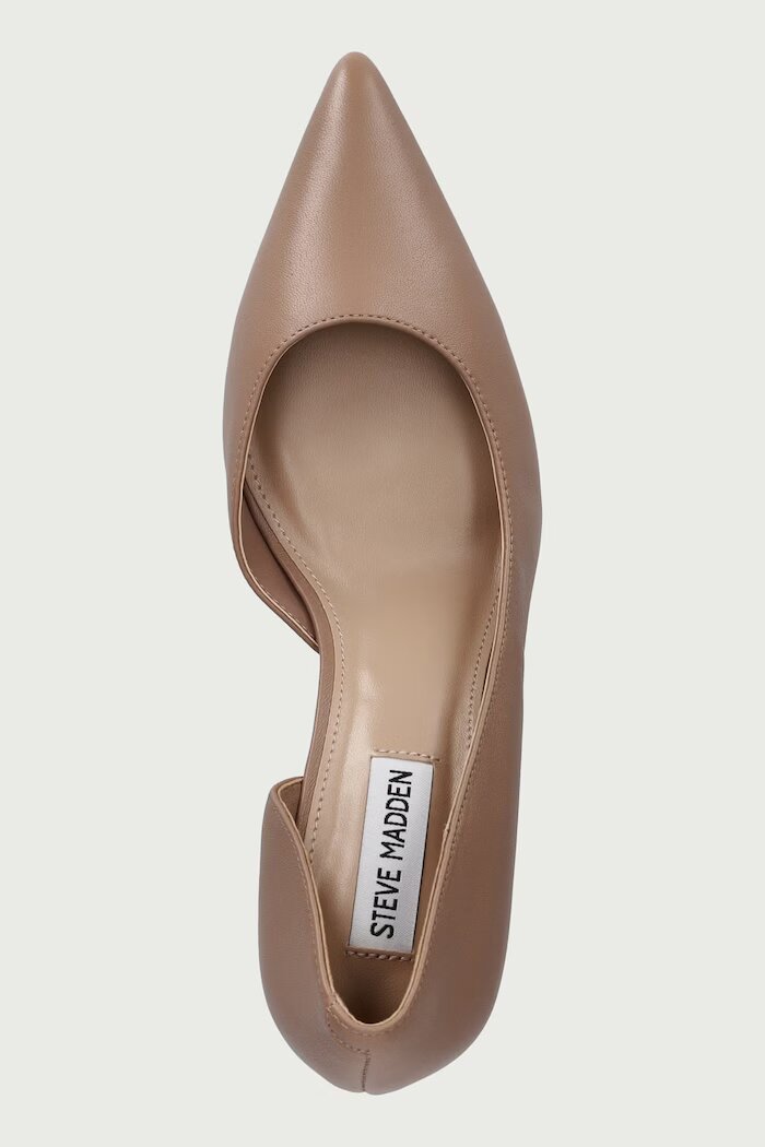 Steve Madden обувки с ток от кожа Vena кафяви 11005286