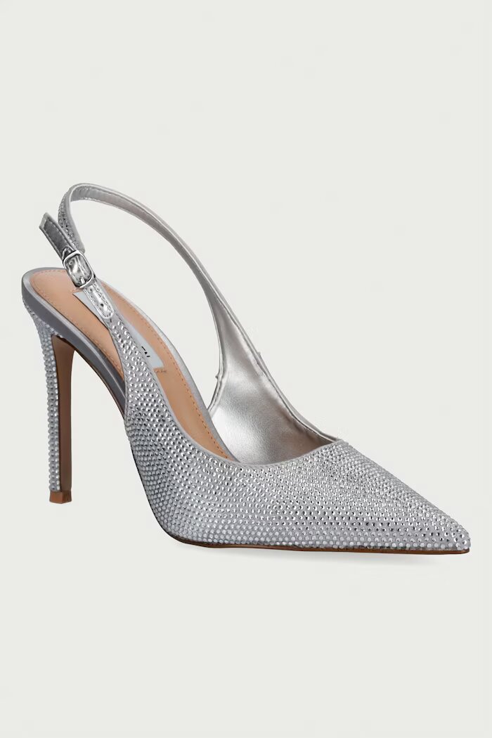 Steve Madden обувки с ток Tremble сребърни 11005867