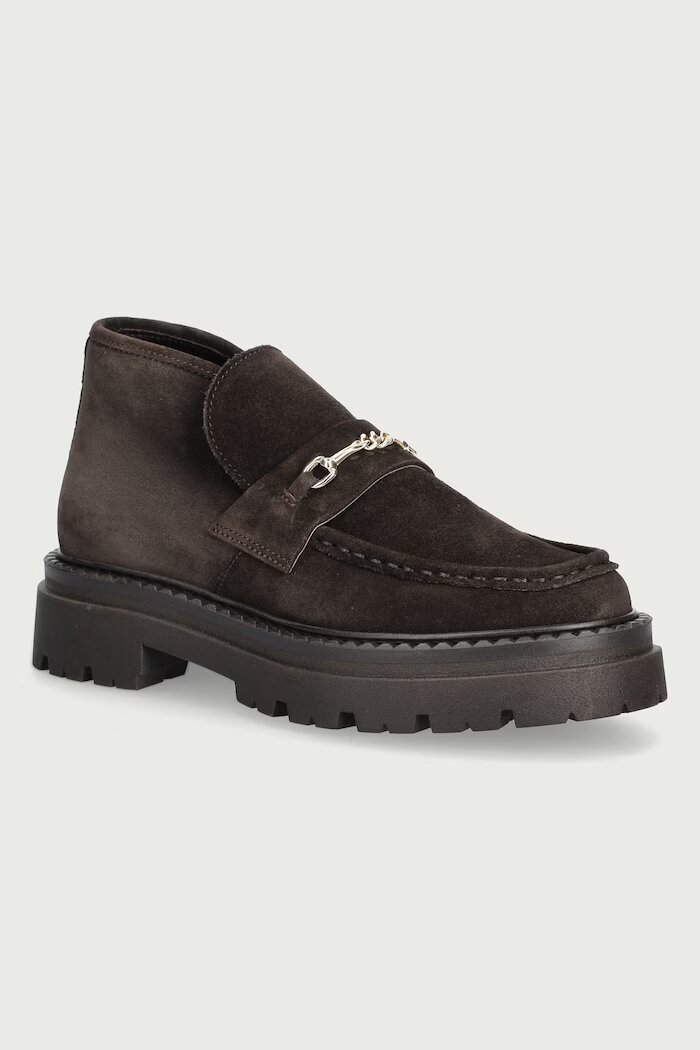 Steve Madden половинки обувки дамски от велур Karima кафяви 11005697
