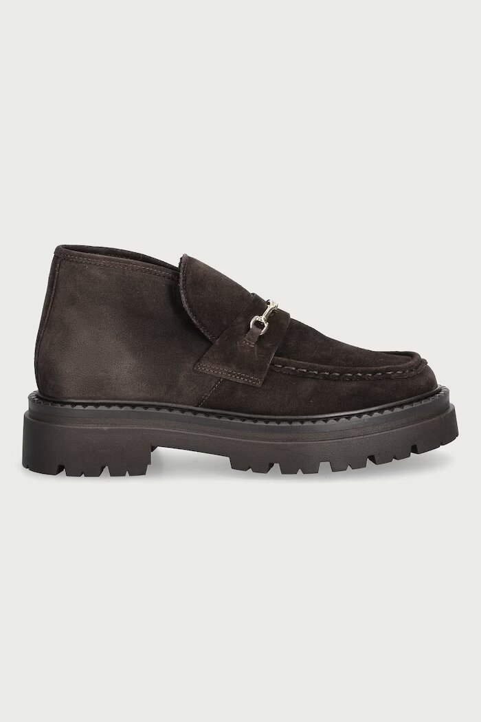 Steve Madden половинки обувки дамски от велур Karima кафяви 11005697
