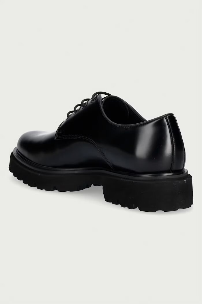 Steve Madden половинки обувки мъжки от кожа Motala черни 12000979