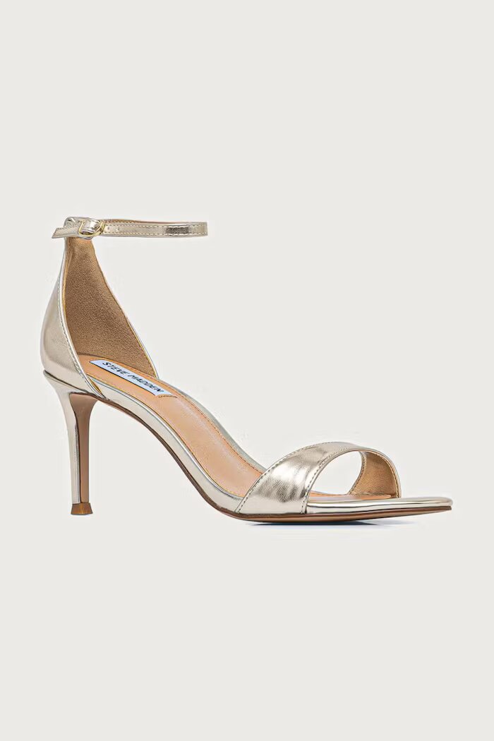 Steve Madden сандали с висок ток Necy златни 11005710