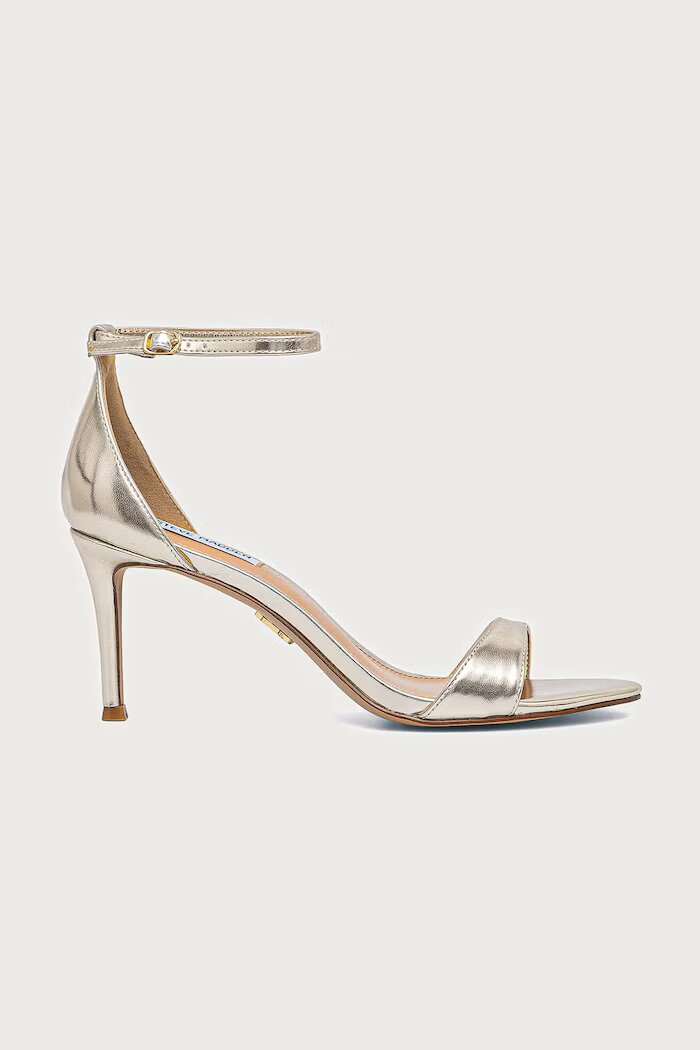 Steve Madden сандали с висок ток Necy златни 11005710