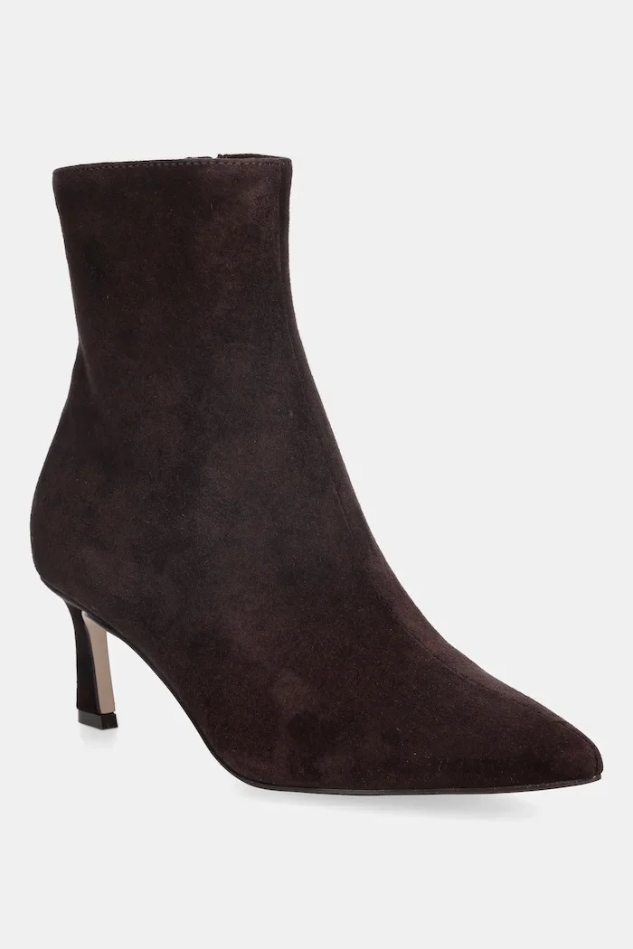 Steve Madden Велурени боти Lulah в кафяво с тънък ток 11003282