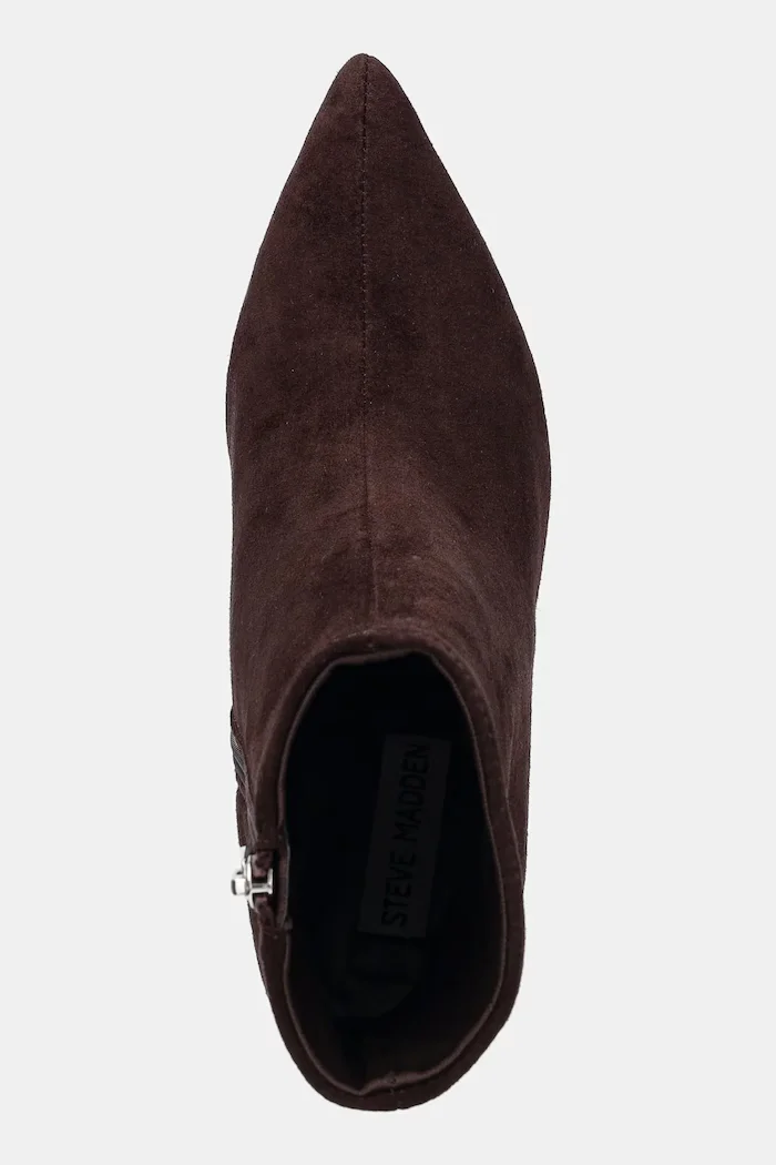 Steve Madden Велурени боти Lulah в кафяво с тънък ток 11003282