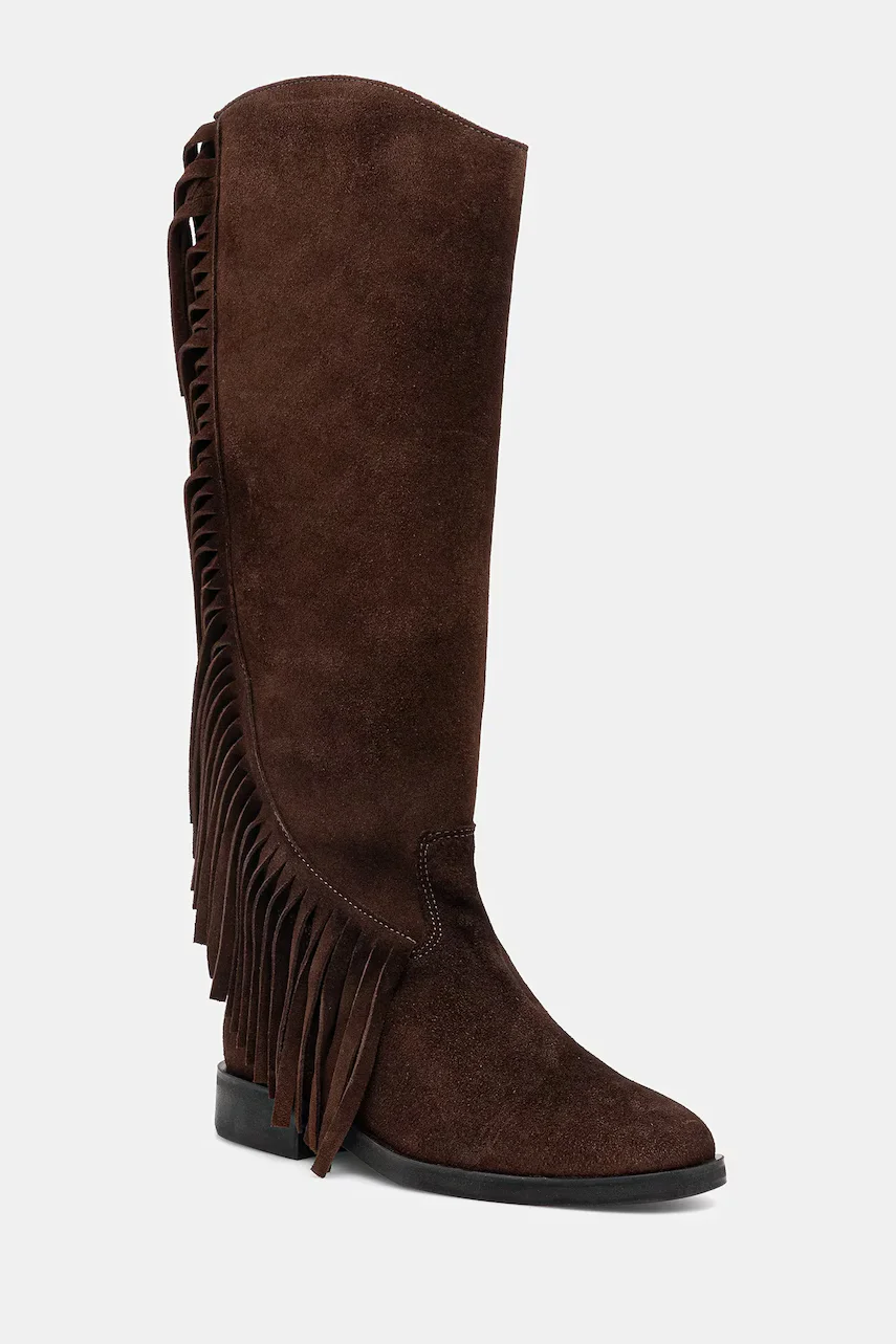 Steve Madden Велурени ботуши Nigella