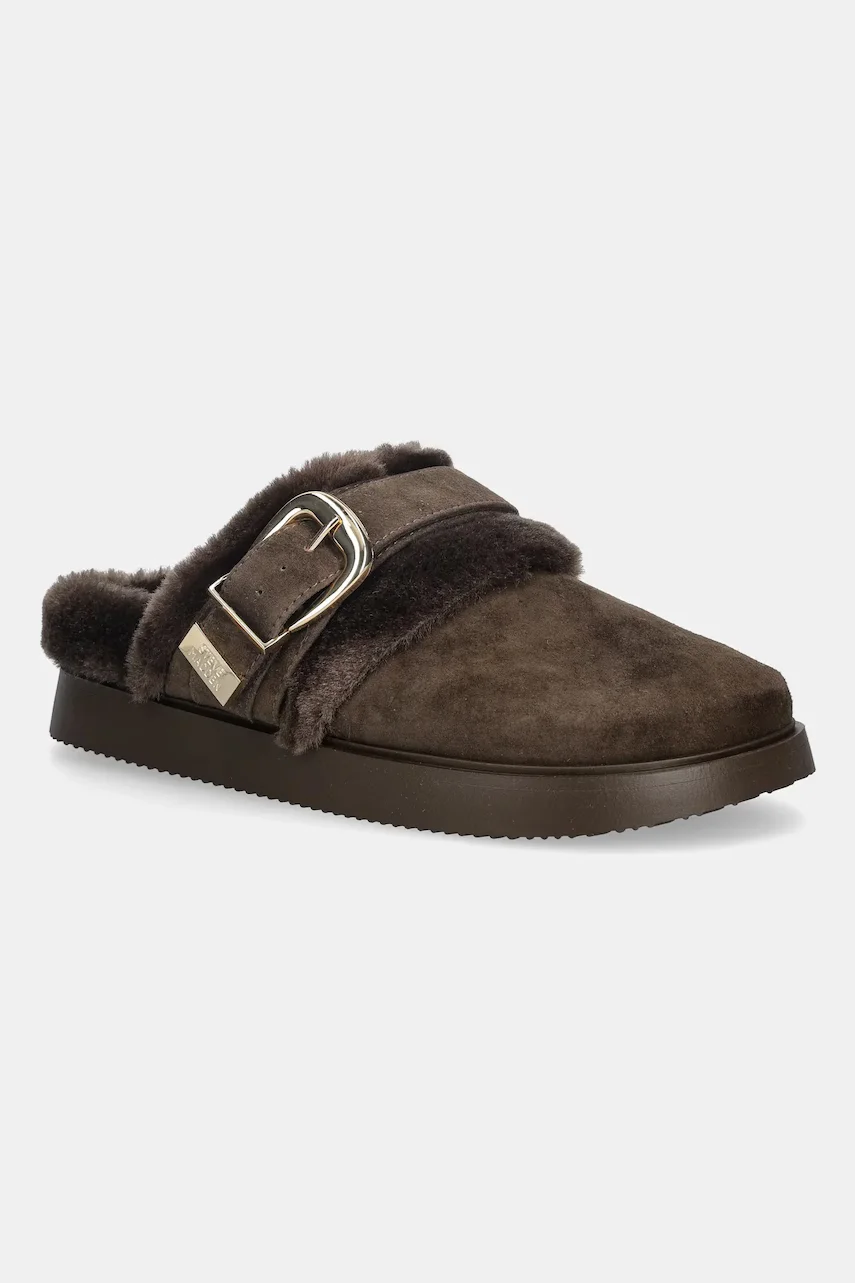 Steve Madden Велурени чехли Cozy Up