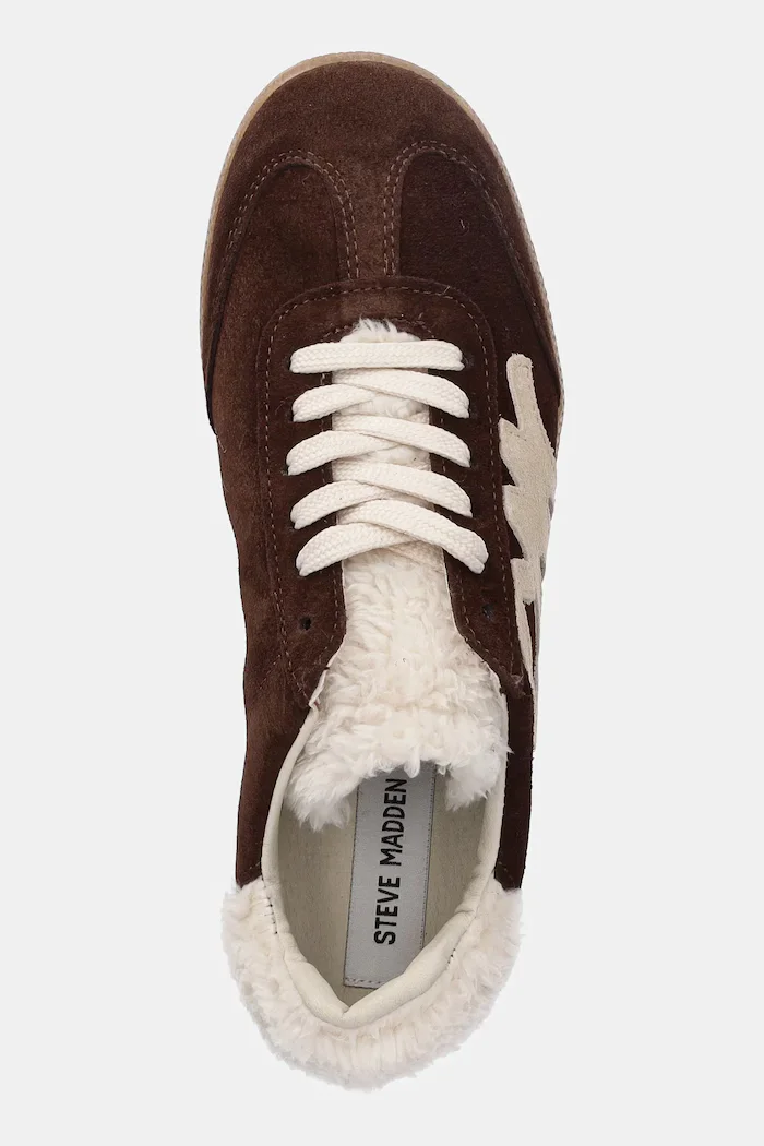 Steve Madden Велурени маратонки ELORA в кафяво 11004884