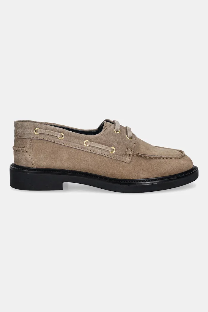 Steve Madden Велурени мокасини Rummored в бежово с равна подметка 11004853