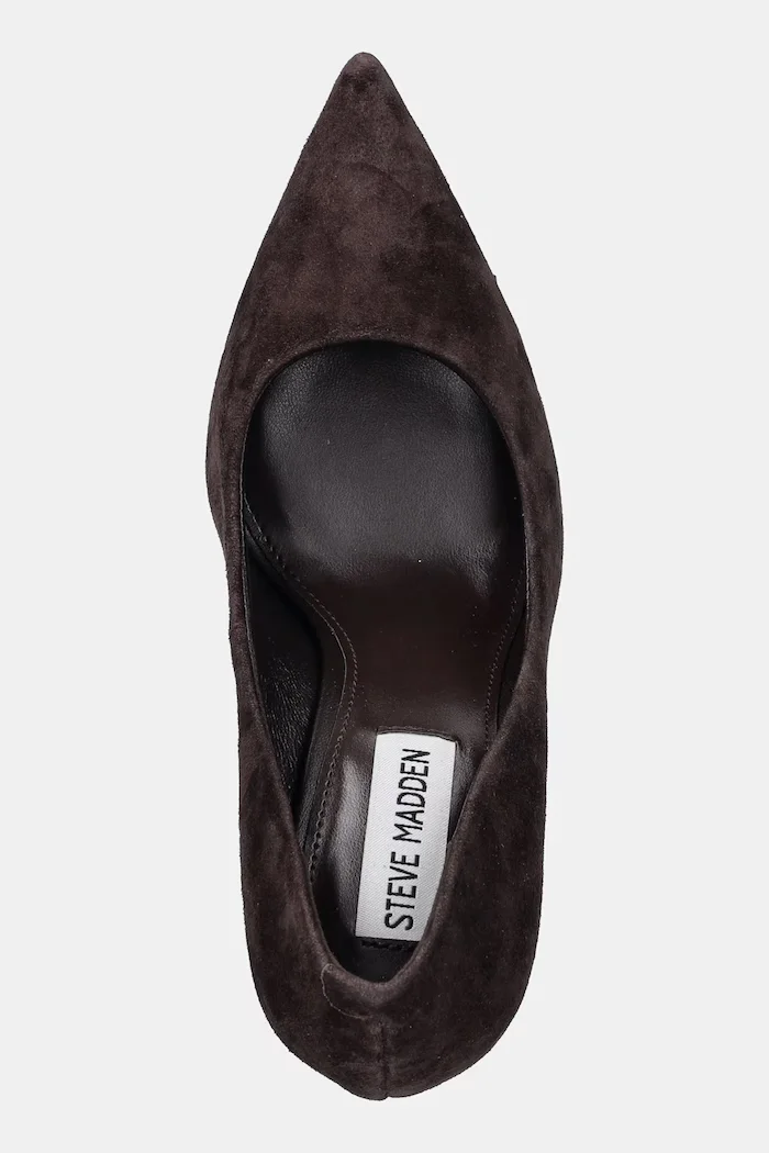 Steve Madden Велурени обувки с тънък ток Thrive в кафяво 11003887