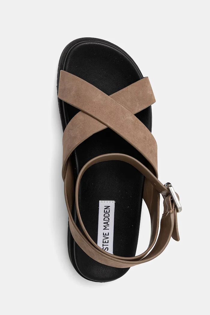 Steve Madden Велурени сандали My Bestie в кафяво SM11003787
