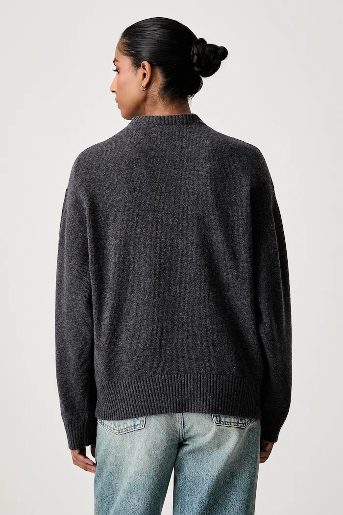 Stine Goya пуловер дамски с вълна сив SG-AW26-K099-2469