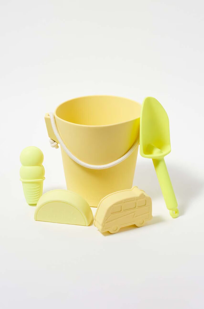 SunnyLife Комплект играчки за пясък Silicone Bucket & Spade Set (5 броя)