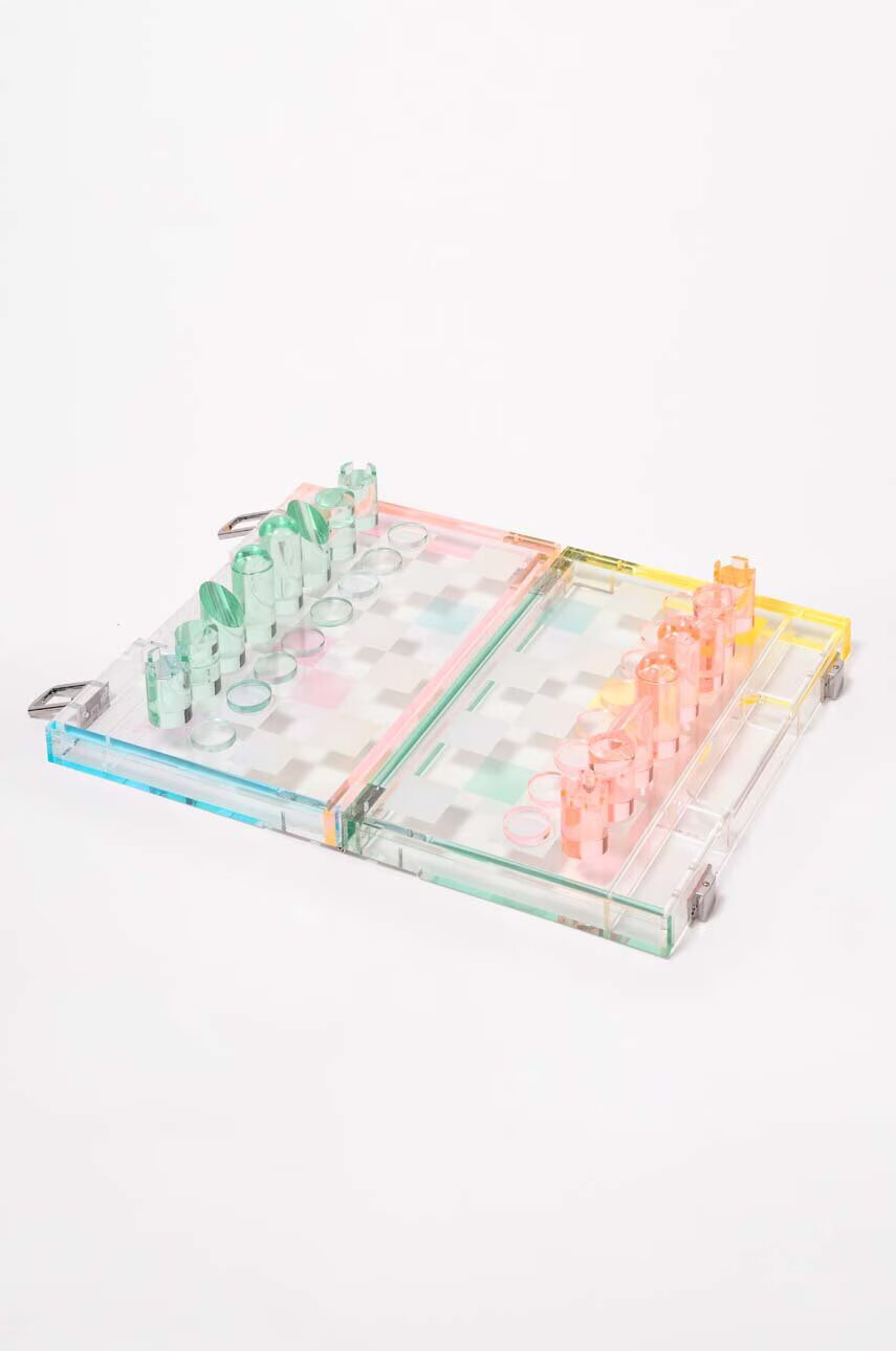 SunnyLife Шах и дама Mini Lucite Aurora