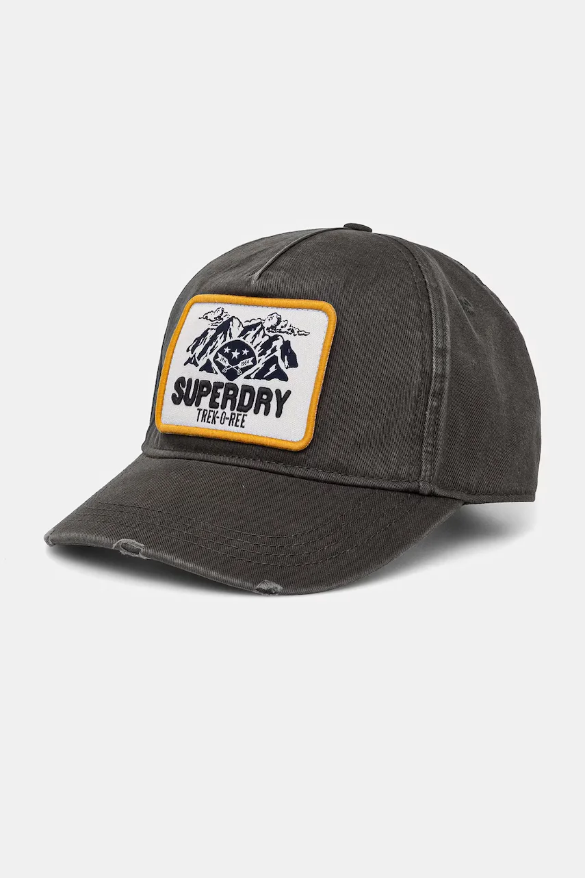 Superdry Памучна шапка с козирка