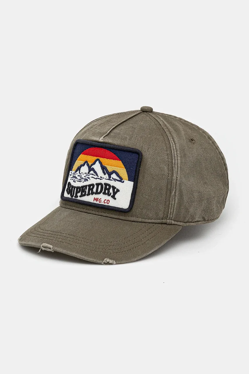 Superdry Памучна шапка с козирка