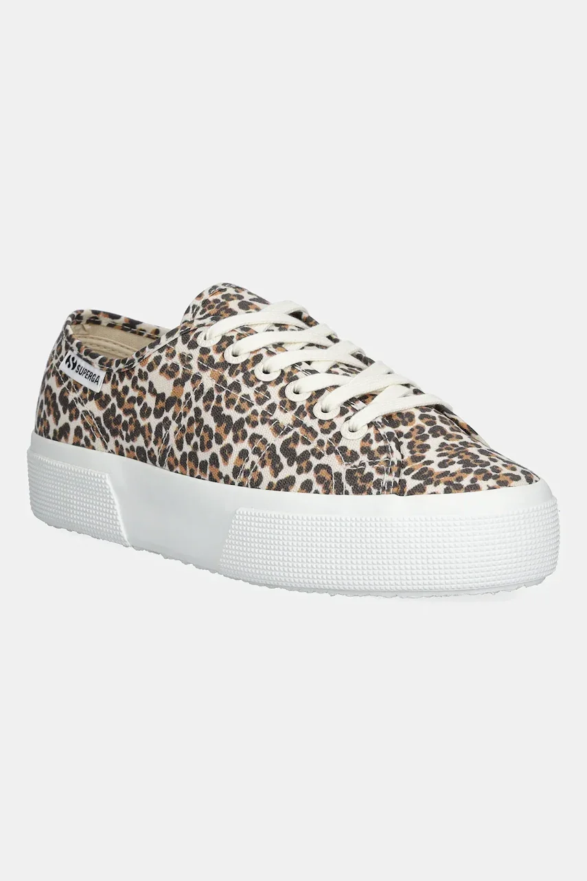 Superga Ниски кецове PLATFORM LEOPARD PRINT LE