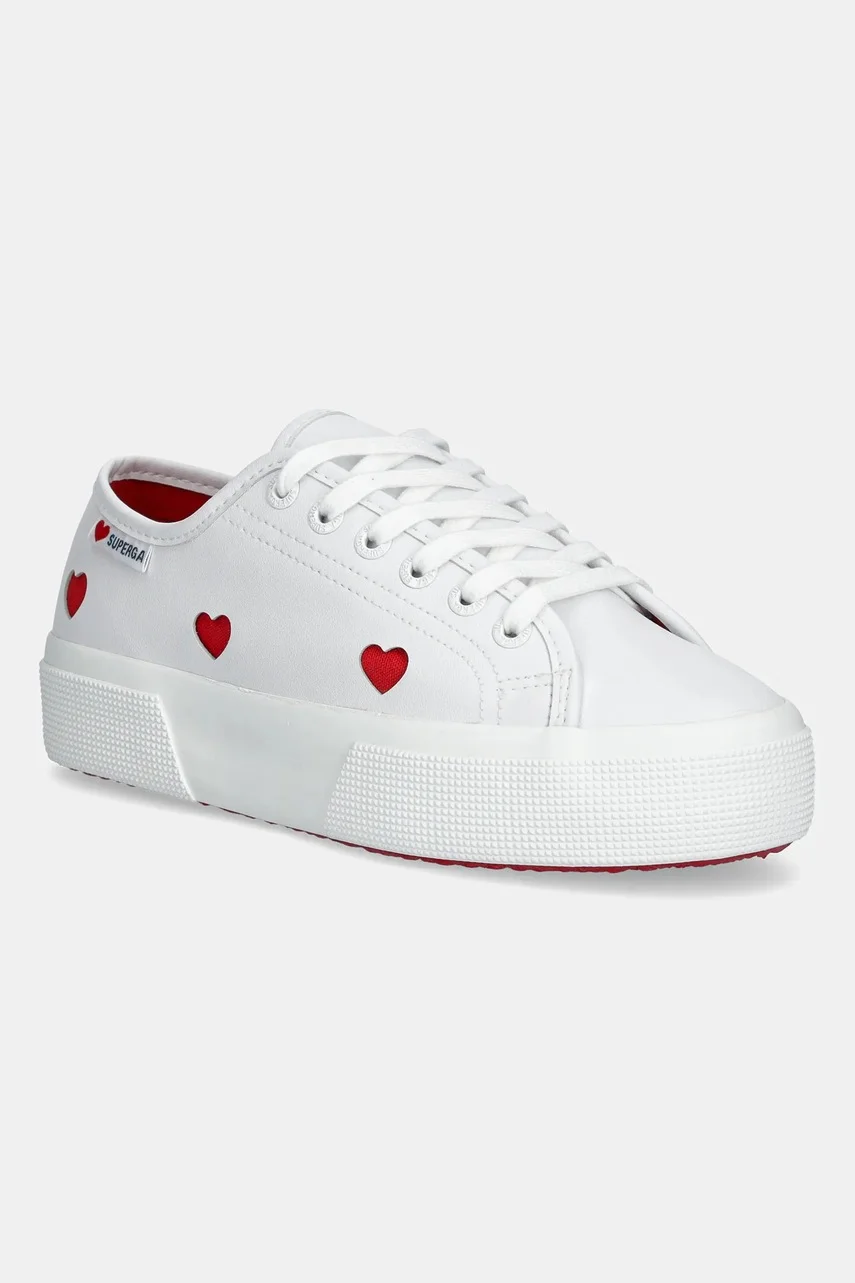 Superga Високи кецове PLATFORM HEARTS VEGAN MAT