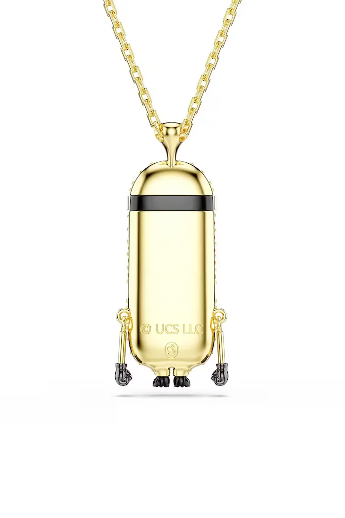 Swarovski колие с висулка дамско от позлатен модел с кристал MINIONS 5743384