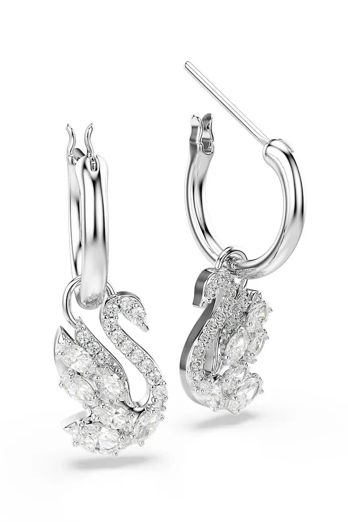 Swarovski обици дамски от метал с циркон 5759942