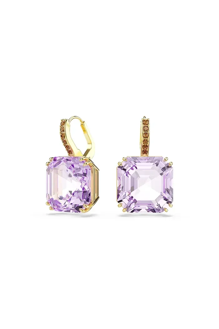 Swarovski обици дамски позлатени с кристал MILLENIA 5759990