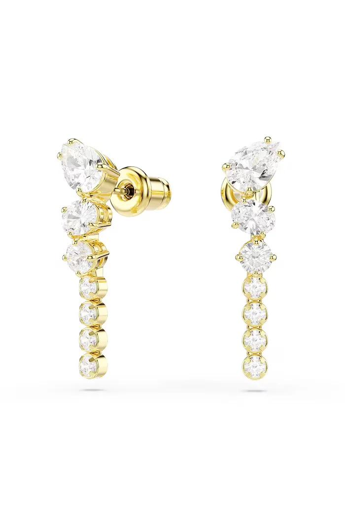 Swarovski обици дамски позлатени с циркон MESMERA 5747936