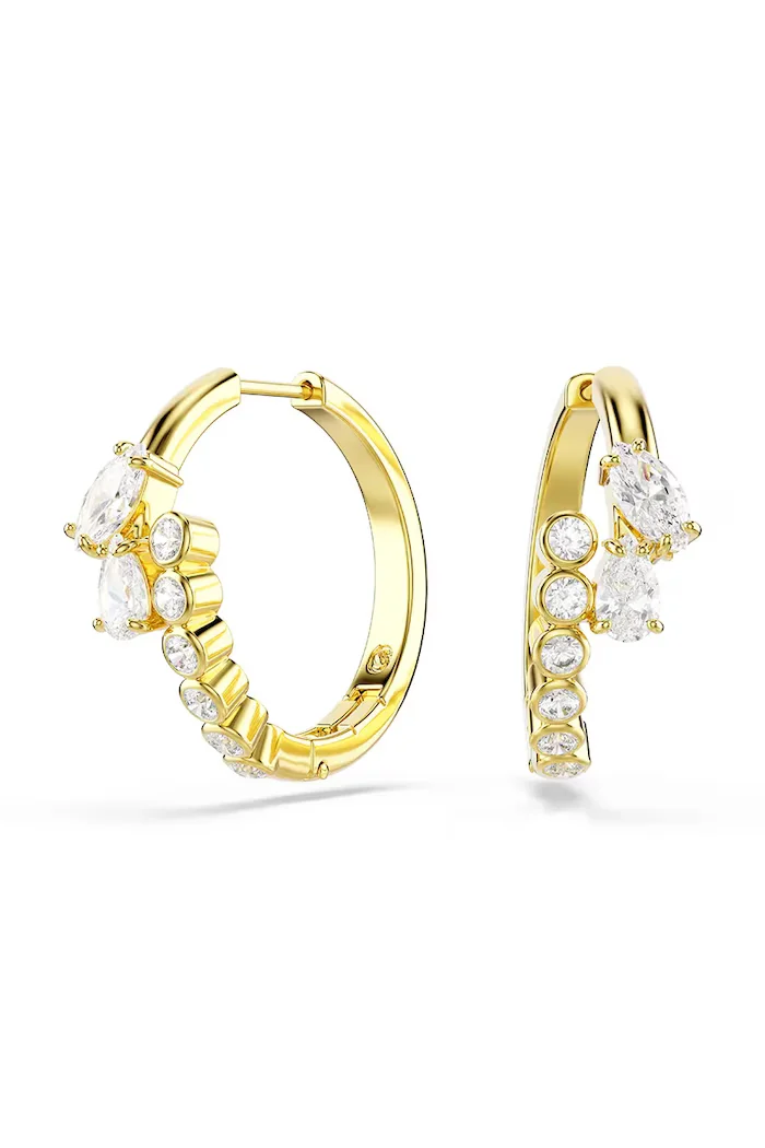 Swarovski обици дамски позлатени с циркон MESMERA 5761975