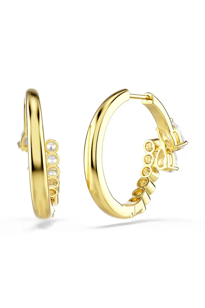 Swarovski обици дамски позлатени с циркон MESMERA 5761975