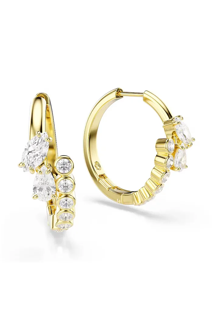 Swarovski обици дамски позлатени с циркон MESMERA 5761975