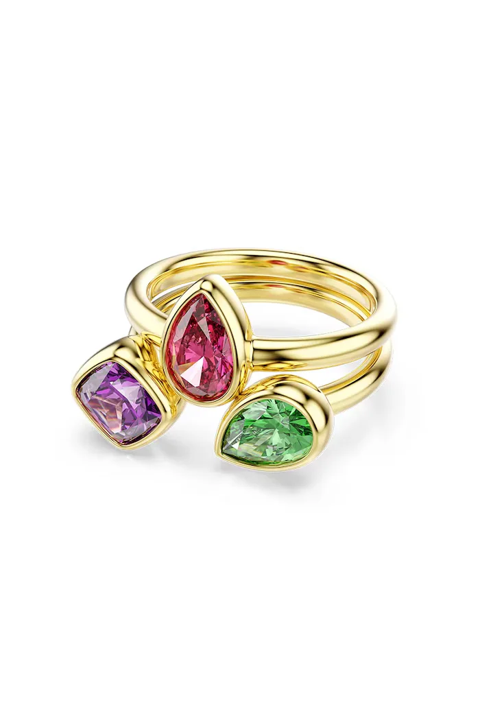 Swarovski пръстен дамски позлатен модел с циркон IMBER 5753280