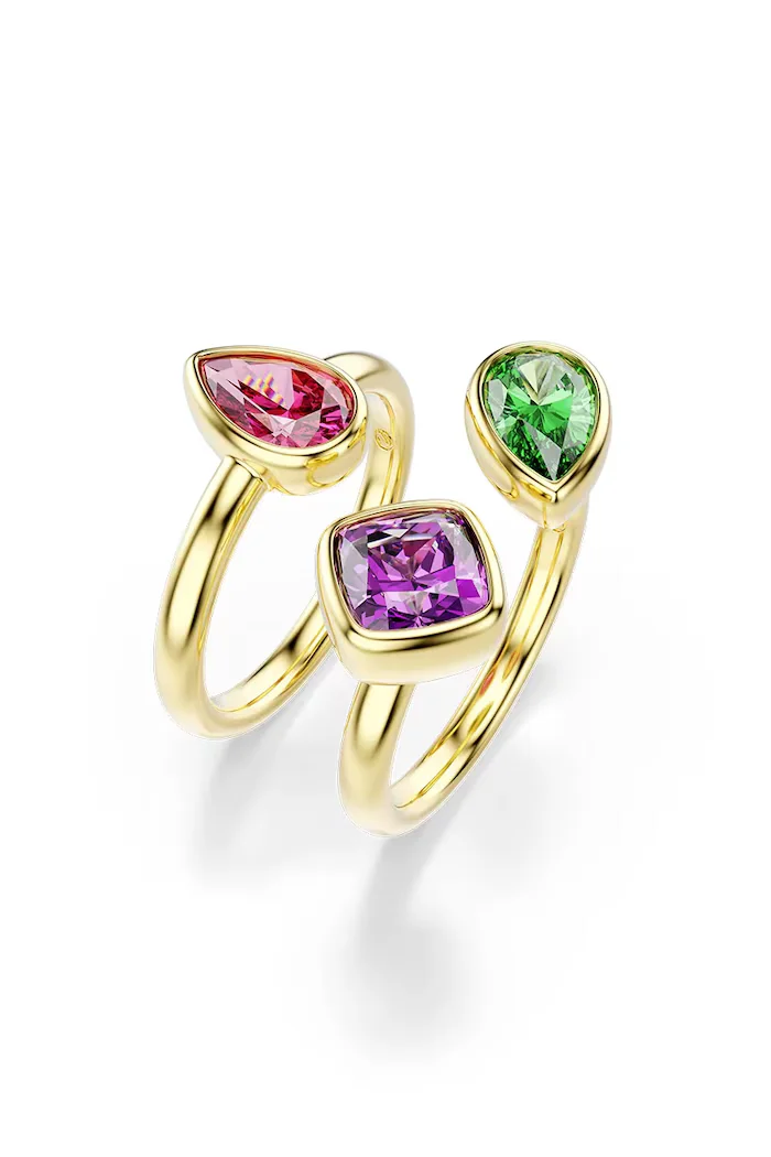 Swarovski пръстен дамски позлатен модел с циркон IMBER 5753280