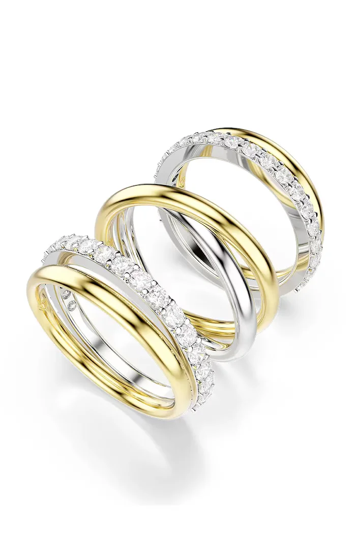 Swarovski Пръстен HYPERBOLA (3 броя) 5740413