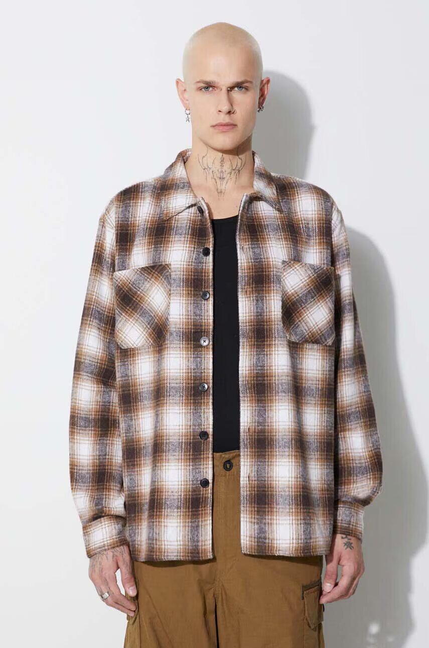 Taikan Риза Heavyweight Plaid Shirt