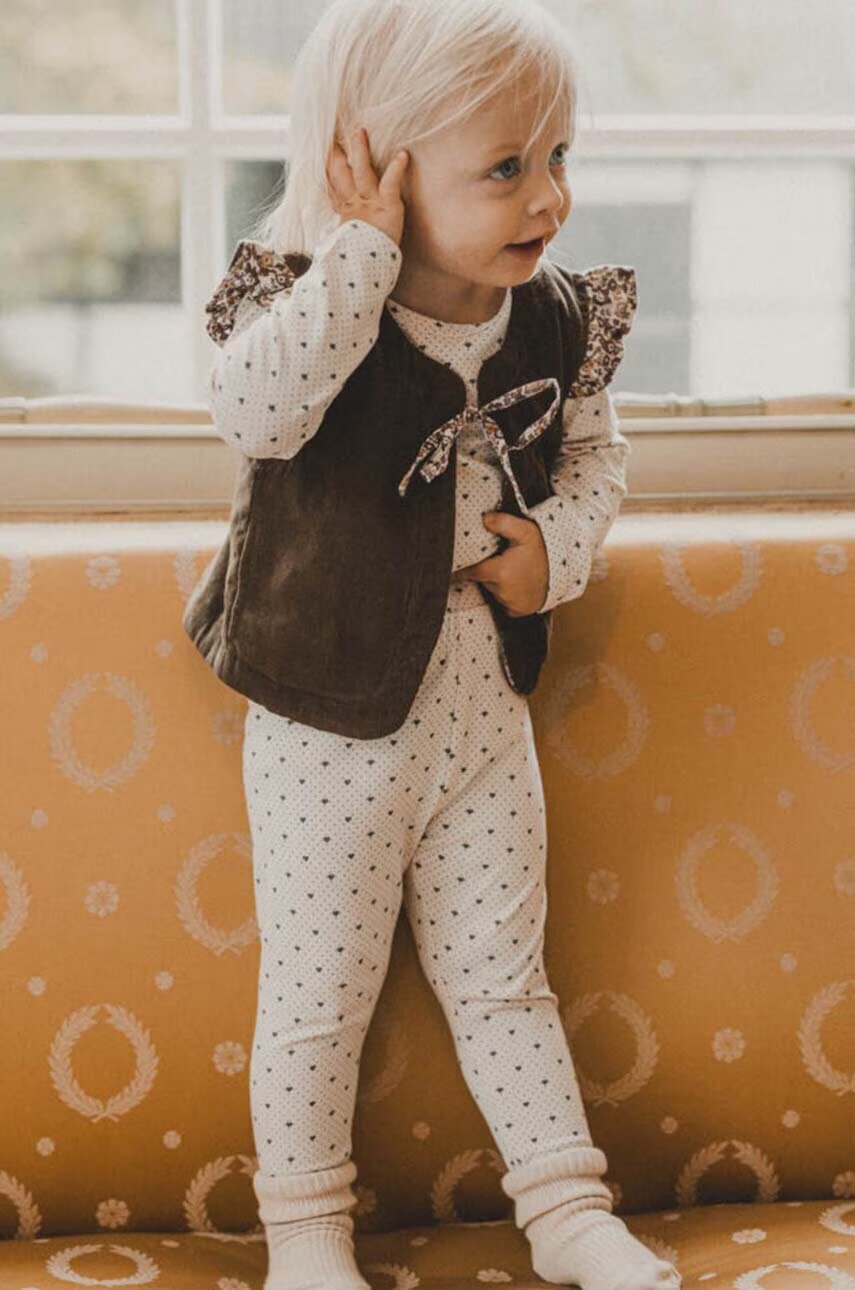 That's mine Детски памучен елек с две лица Filippa vest