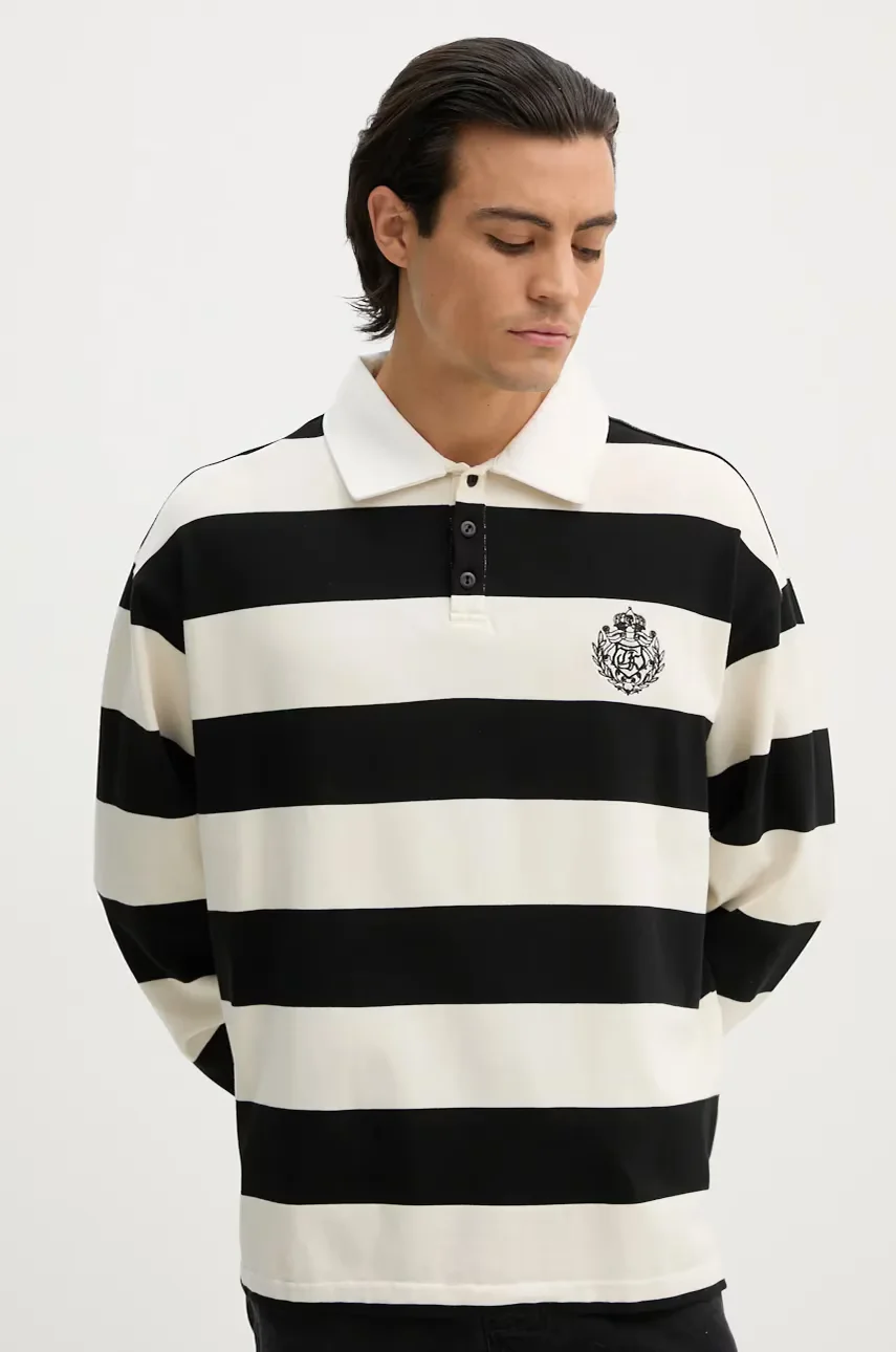 The Kooples Памучна блуза с дълги ръкави