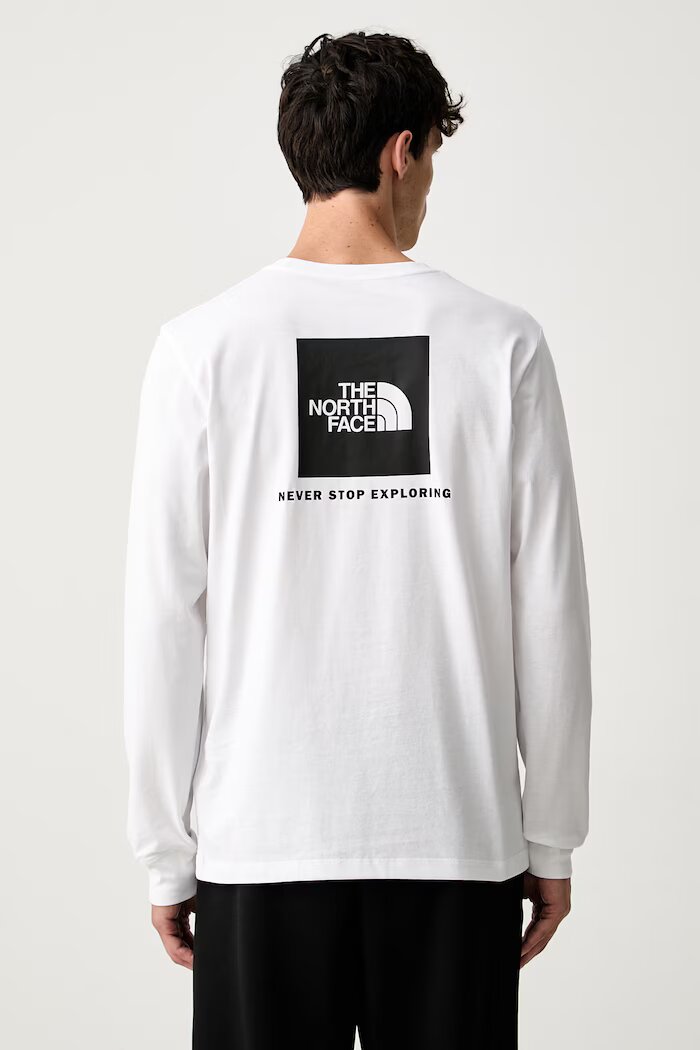 The North Face блуза с дълги ръкави с памук EVOLUTION бяла NF0A8B68FN41