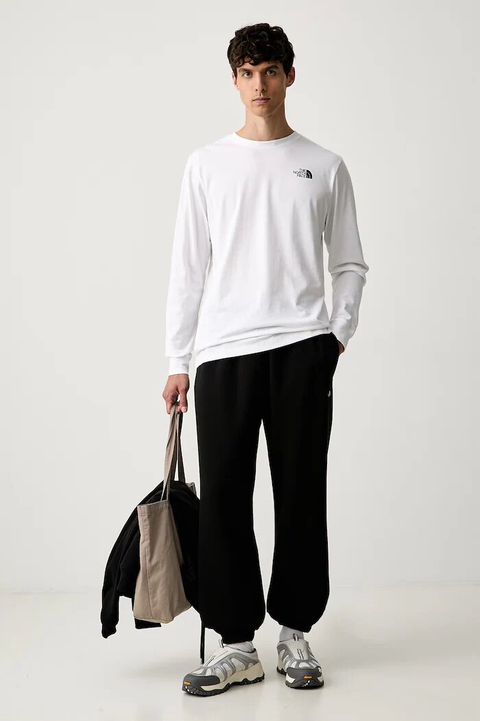 The North Face блуза с дълги ръкави с памук EVOLUTION бяла NF0A8B68FN41