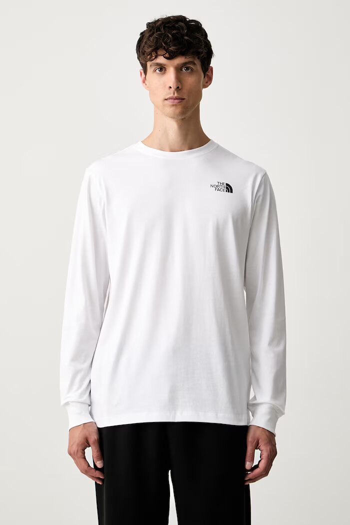 The North Face блуза с дълги ръкави с памук EVOLUTION бяла NF0A8B68FN41