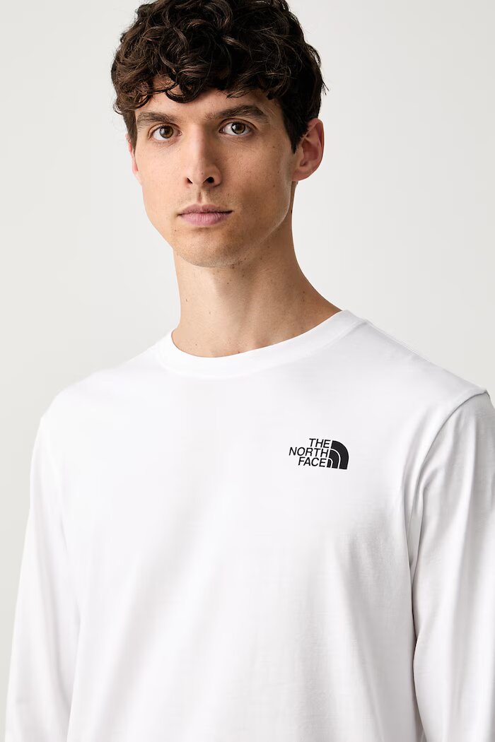 The North Face блуза с дълги ръкави с памук EVOLUTION бяла NF0A8B68FN41