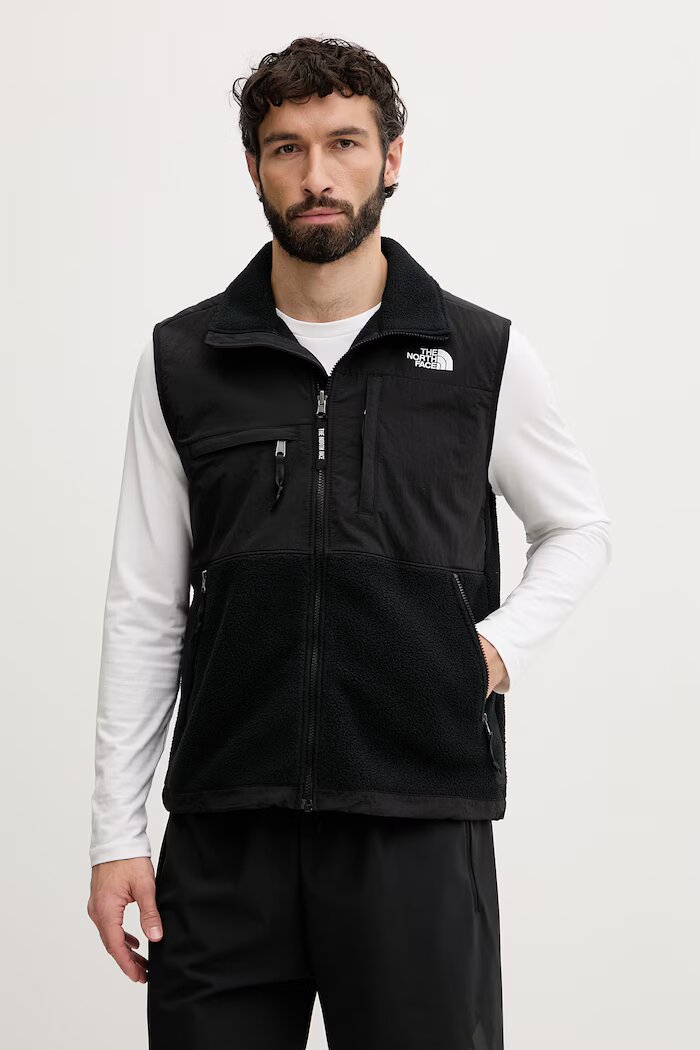 The North Face Елек Retro Denali Vest мъжки в черно преходен модел NF0A88XJJK31